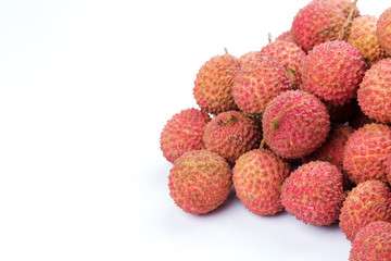 litchi with white background