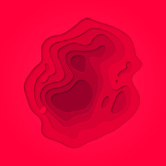 Red Abstract papercut and purple or pink red color multi layer pattern on vector gradient background