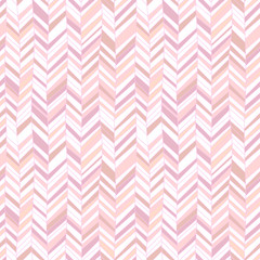 Pastel colored textured chevron ornament geometric abstract seamless pattern, vector