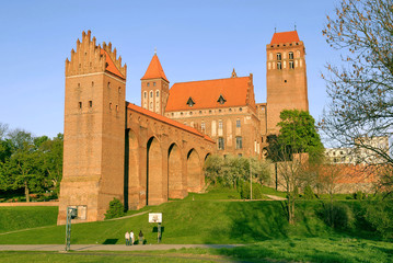Fototapeta na wymiar Castle and cathedral in Kwidzyn, Poland