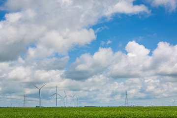 Windmills in rural Indiana