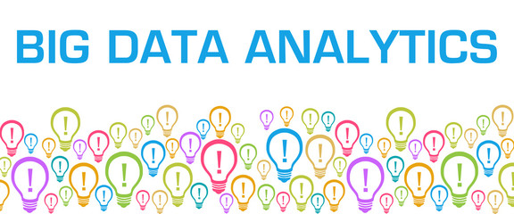 Big Data Analytics Colorful Bulbs With Text 