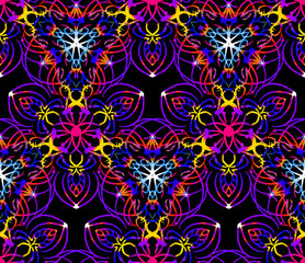 Seamless pattern in retro style