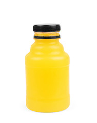 lemon juice in bottle plastic to form of the lemon