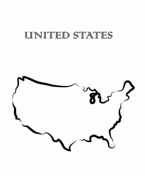 the United States map