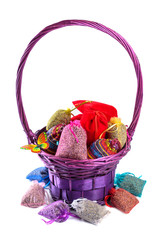Aromatherapy with lavender sachets