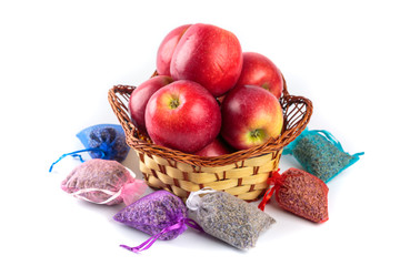 Aromatherapy with lavender sachets