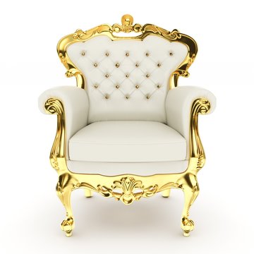3d king's throne, royal chair