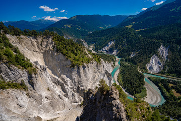 Rheinschlucht Graubünden / Schweiz