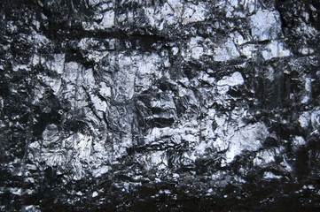 Abstract burn background. Black coal with sparkles
