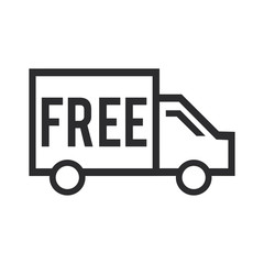 Free Delivery icon. Shipping symbol. Transportation sign.
