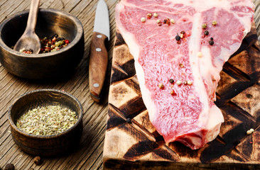 Fresh beef steak