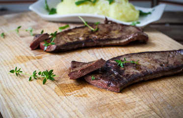 Fresh veal liver