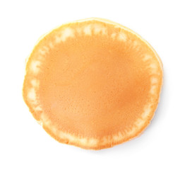 Tasty pancake on white background
