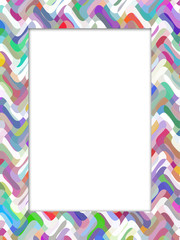 Abstract colorful frame