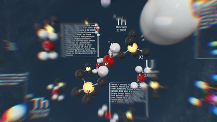 Abstract Molecule Background. Chemical elements - Powered by Adobe