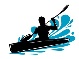 Kayak e rafting - obrazy, fototapety, plakaty
