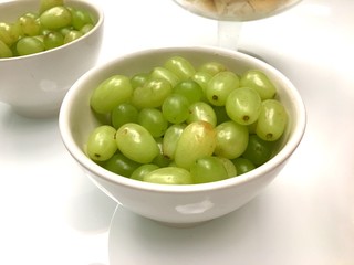 Fresh green grapes