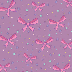 decorative bow and stars