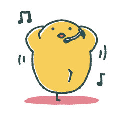 ひよこのゆるいエアロビクス © TAMAGO POTATO