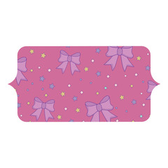 stars and bows pattern