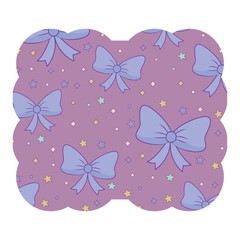 Fototapeta premium decorative bow and stars