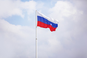 flag of Russia. Tricolor: white, blue and red stripes