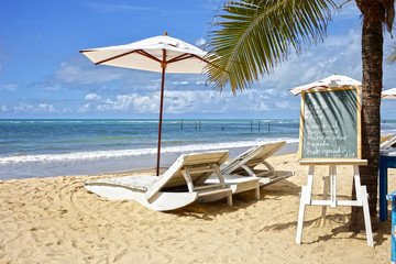 Beach Chair and Umbrella