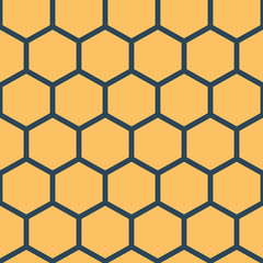 Pattern with bee honeycombs