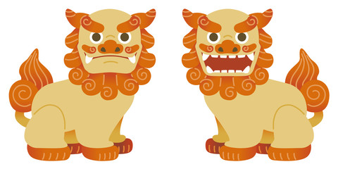 Okinawa stone lion in Japan sisa - 214773225