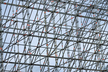 Complex metal construction.