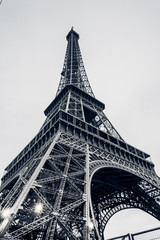 Fototapeta premium The Eiffel Tower in Paris.