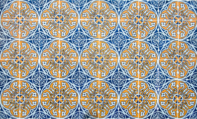 Vintage azulejos, traditional Portuguese tiles
