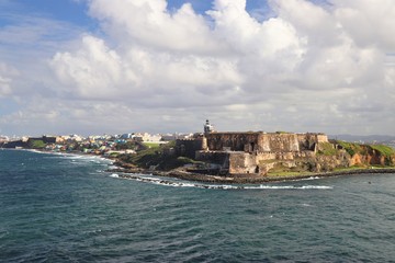 Fototapeta na wymiar San Felipe del Morro fort in San Juan Puerto Rico