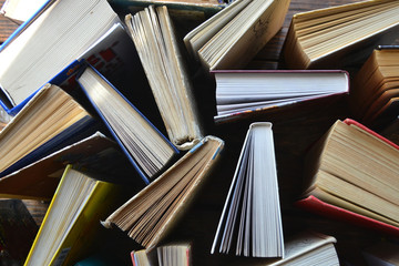 Obraz premium Books. View from above.