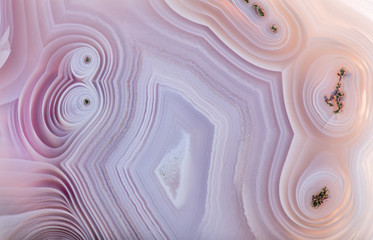 lilac and yellow complex agate macro photo