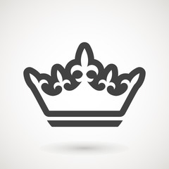 Crown Icon in trendy flat style isolated on white background. Crown symbol for your web site design, logo, app, UI. Vector illustration, EPS10.
