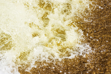 Sea, sea foam, sand, summer background, texture, top view
