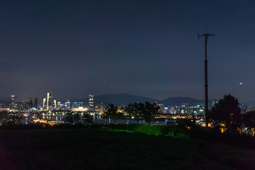 Night view of downtown