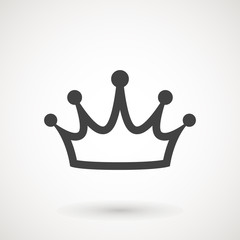 Crown Icon in trendy flat style isolated on white background. Crown symbol for your web site design, logo, app, UI. Vector illustration, EPS10.