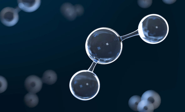 3D Wassermolek&uuml;l