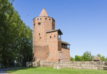 Fototapeta na wymiar Rawa Mazowiecka, ruiny zamku książąt mazowieckich