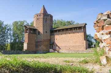 Fototapeta na wymiar Rawa Mazowiecka, ruiny zamku książąt mazowieckich