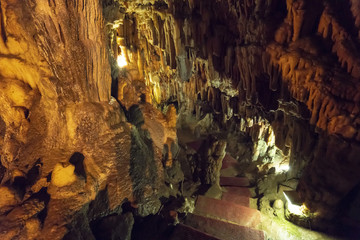 Drogarati Caves in KEfalonia Island Greece exploring