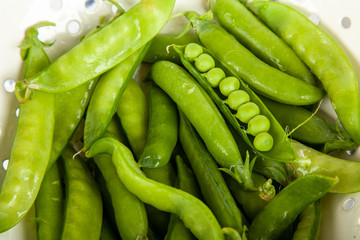 Fresh green peas