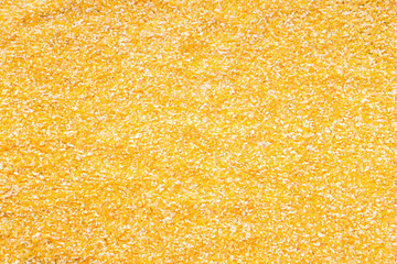 Yellow corn grits background