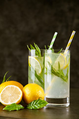 Tarragon lemonade drink