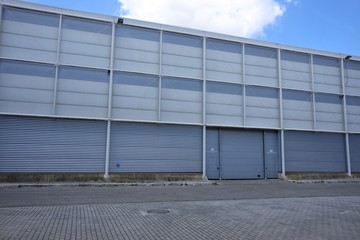 exterior of industrial warehouse