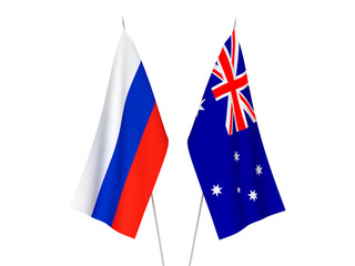 Russia and Australia flags