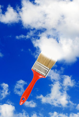 brush against the sky closeup